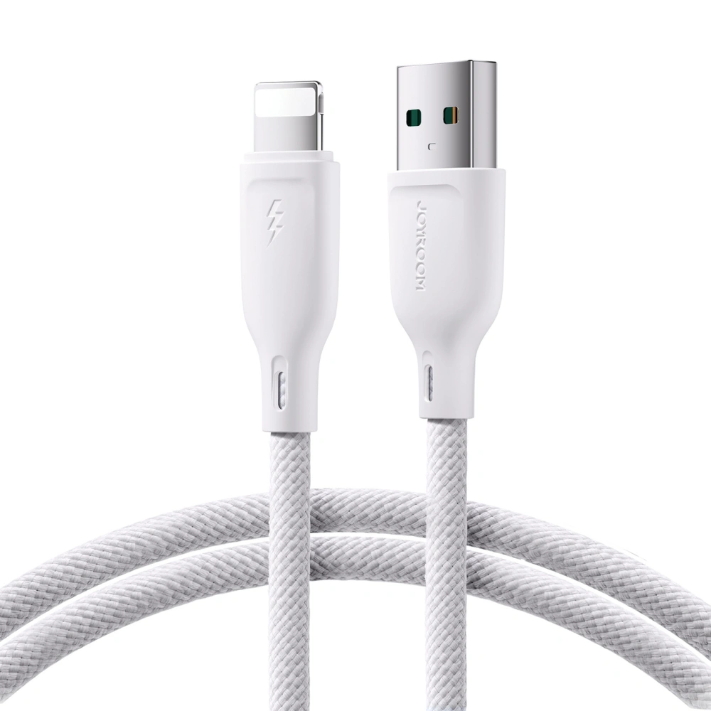 Hurtownia GSM - Cablul Joyroom Multi-Color Series SA34-AL3 USB-A / Lightning 3A 1m alb - JYR790 - {ean13} - Hurt