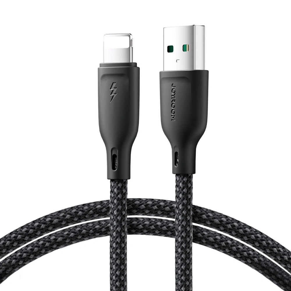Hurtownia GSM - Kabel Joyroom Multi-Color Series SA34-AL3 USB-A / Lightning 3A 1m negru - JYR791 - {ean13} - Hurt