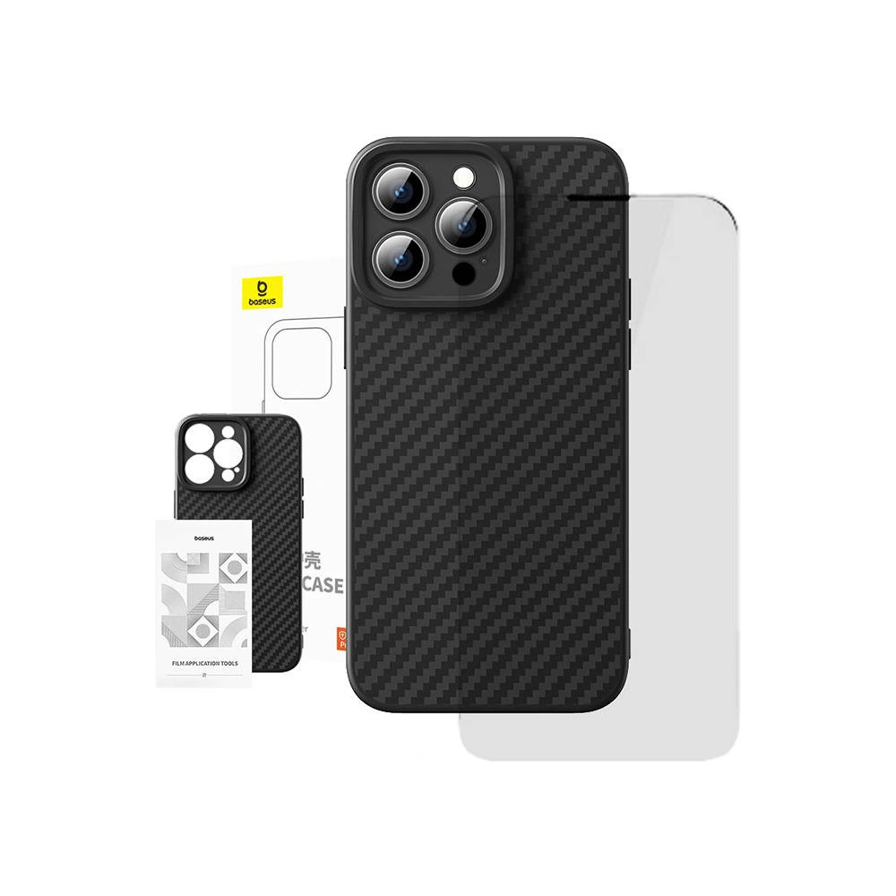 Hurtownia GSM - Etui Baseus szintetikus szál + edzett üveg Apple iPhone 15 Pro Max - BSU4731 - {ean13} - Hurt
