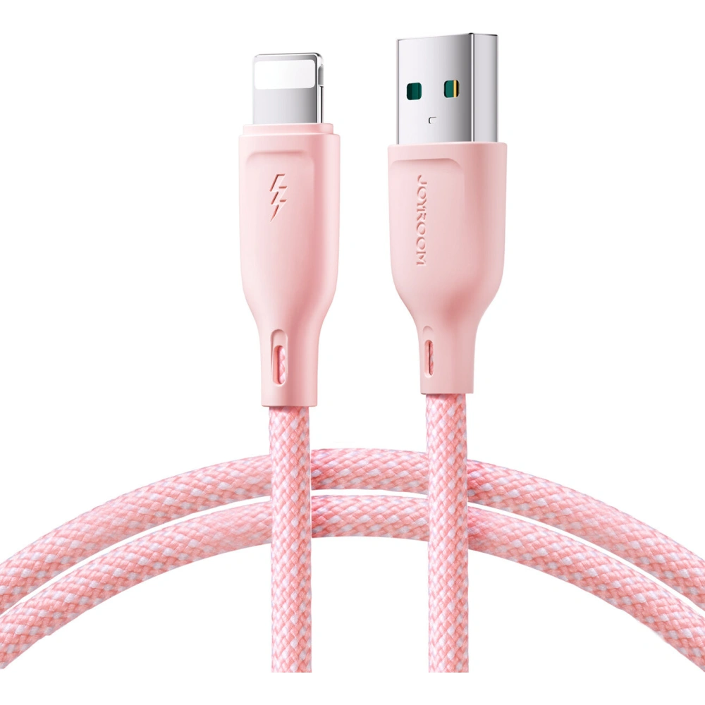 Hurtownia GSM - Kabel Joyroom Multi-Color Series SA34-AL3 USB-A / Lightning 3A 1m rosa - JYR792 - {ean13} - Hurt