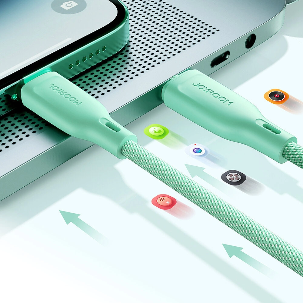 Hurtownia GSM - Kabel Joyroom Multi-Color Series SA34-AL3 USB-A / Lightning 3A 1m rosa - JYR792 - {ean13} - Hurt
