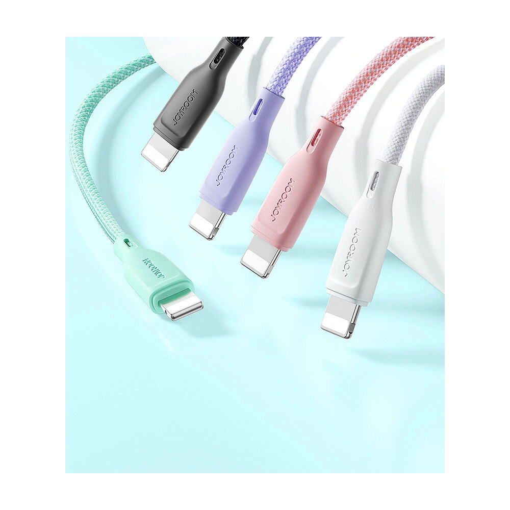 Hurtownia GSM - Kabel Joyroom Multi-Color Series SA34-AL3 USB-A / Lightning 3A 1m rosa - JYR792 - {ean13} - Hurt