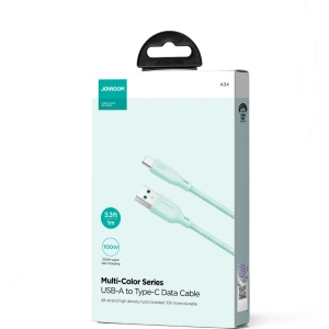 Hurtownia GSM - Kabel Joyroom Multi-Color Series SA34-AC6 USB-A / USB-C 100W 1m zielony - JYR794 - {ean13} - Hurt