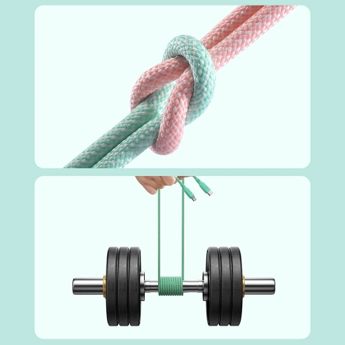 Kabel Joyroom Multi-Color Series SA34-AC6 USB-A / USB-C 100W 1m zielony