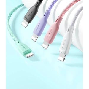 Hurtownia GSM - Kabel Joyroom Multi-Color Series SA34-AC6 USB-A / USB-C 100W 1m biały - JYR795 - {ean13} - Hurt