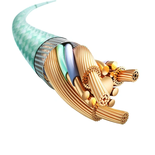 Kabel Joyroom Multi-Color Series SA34-AC6 USB-A / USB-C 100W 1m czarny