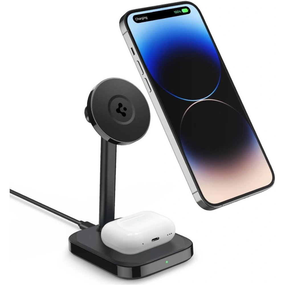 Hurtownia GSM - Indukční nabíječka Spigen PF2100 ArcField MagFit Dual Wireless Charger Black + kabel USB-C 2m - SPN3180 - {ean13} - Hurt