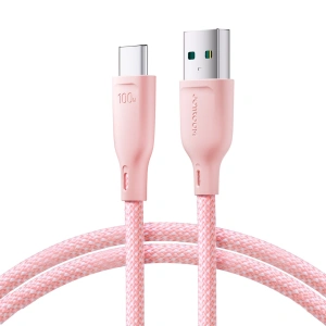 Hurtownia GSM - Cablul Joyroom Multi-Color Series SA34-AC6 USB-A / USB-C 100W 1m roz. - JYR797 - {ean13} - Hurt