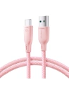 Joyroom Multi-Color Series SA34-AC6 USB-A / USB-C 100W cable 1m pink