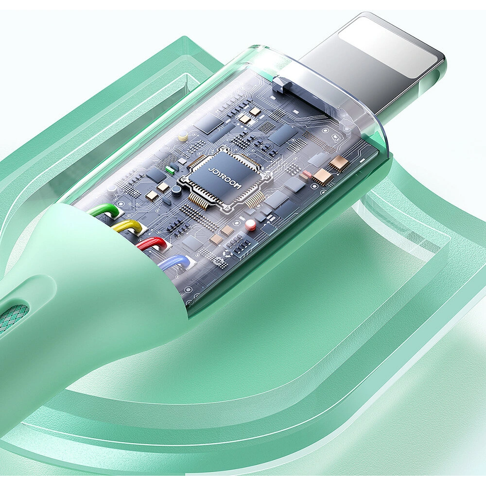Hurtownia GSM - Kabel Joyroom Multi-Color Series SA34-CC3 USB-C / USB-C 60W 1m verde - JYR799 - {ean13} - Hurt