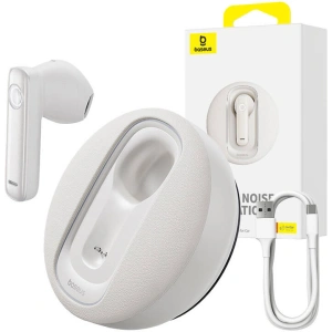 Hurtownia GSM - Drahtloses Headset Baseus CM10 BT 5.3 (weiß) - BSU4732 - {ean13} - Hurt