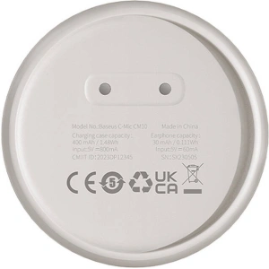 Hurtownia GSM - Drahtloses Headset Baseus CM10 BT 5.3 (weiß) - BSU4732 - {ean13} - Hurt
