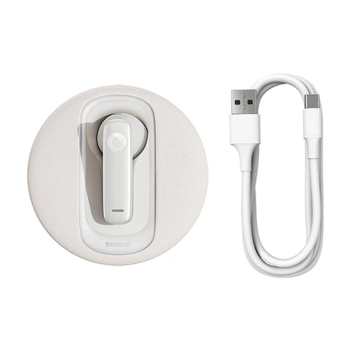 Słuchawka bezprzewodowa Baseus CM10 BT 5.3 (biała)