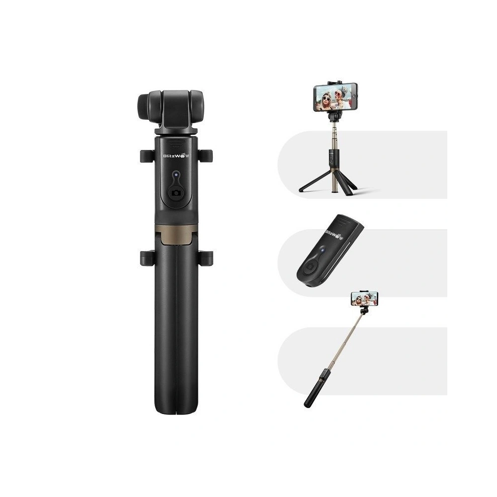 Hurtownia GSM - Selfie Stick stativ 3w1 BlitzWolf BW-BS3 černý - BLZ003BLK - {ean13} - Hurt