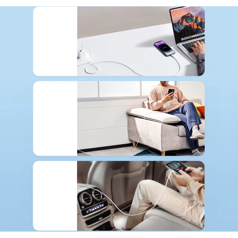 Hurtownia GSM - Kábel Joyroom Flash-Charge Series SA26-CL3 USB-C / Lightning 30W 2m fehér - JYR803 - {ean13} - Hurt