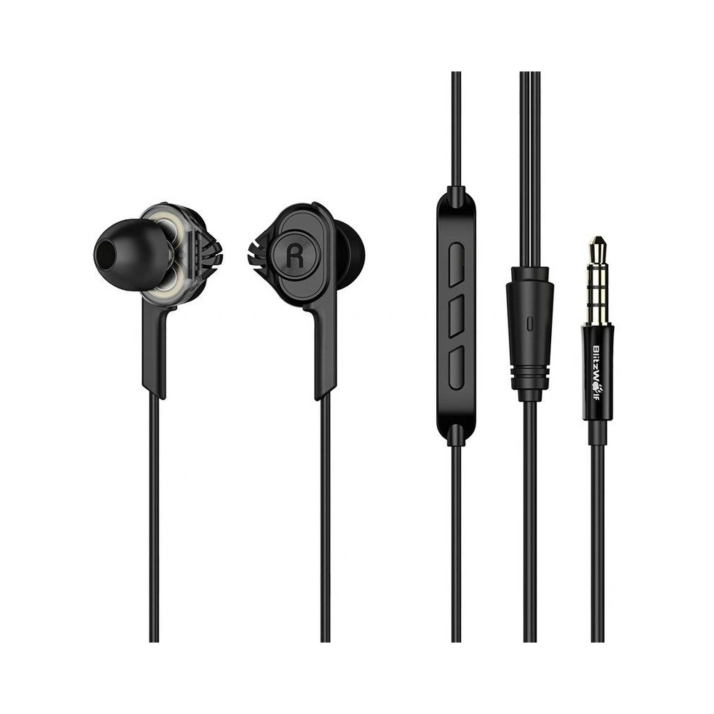 Hurtownia GSM - Słuchawki douszne BlitzWolf BW-ES2 czarne - BLZ004BLK - {ean13} - Hurt