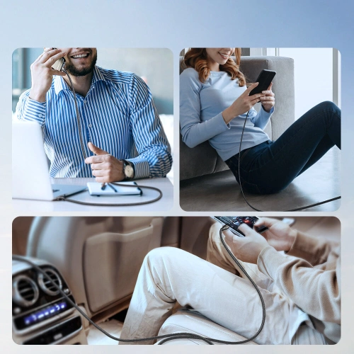 Kabel Joyroom Light-Speed Series SA25-AC6 USB-A / USB-C 100W 3m biały