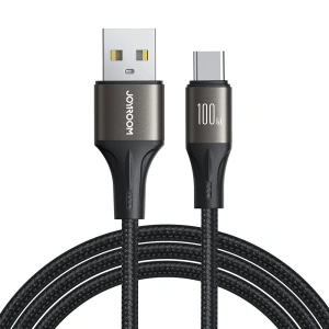 Hurtownia GSM - Cablu Joyroom Light-Speed Series SA25-AC6 USB-A / USB-C 100W 1.2m negru - JYR811 - {ean13} - Hurt