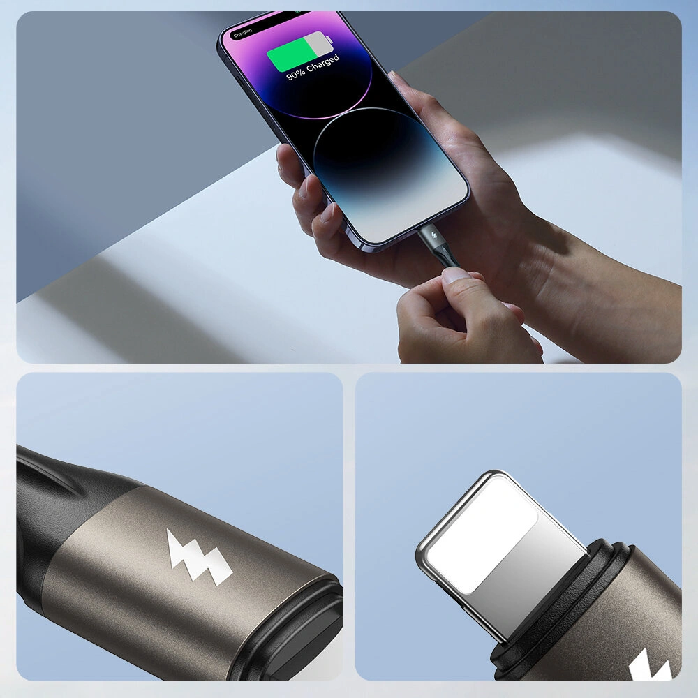 Hurtownia GSM - Kabel Joyroom Light-Speed Series SA25-AC6 USB-A / USB-C 100W 1.2m czarny - JYR811 - {ean13} - Hurt