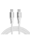 Cablul Joyroom Light-Speed Series SA25-CC5 USB-C / USB-C 100W 1.2m alb