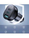 Hurtownia GSM - Încărcător auto cu display Joyroom JR-CCD04 2xUSB-C 1xUSB-A 30W negru - JYR813 - {ean13} - Hurt
