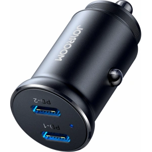 Hurtownia GSM - Autós töltő Joyroom JR-CCN06 30W 2xUSB-C fekete - JYR815 - {ean13} - Hurt