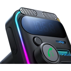 Hurtownia GSM - Transmiter FM Joyroom JR-CCB01 2xUSB-A USB-C 48W s dvojitým mikrofonem černý - JYR816 - {ean13} - Hurt