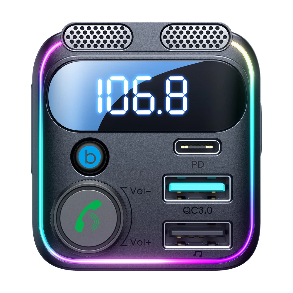 Hurtownia GSM - FM-Transmitter Joyroom JR-CCB01 2xUSB-A USB-C 48W mit dualem Mikrofon schwarz - JYR816 - {ean13} - Hurt