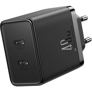 Wholesale Joyroom wall charger JR-TCF09 2xUSB-C 40W black - JYR817 - {ean13} - Hurt