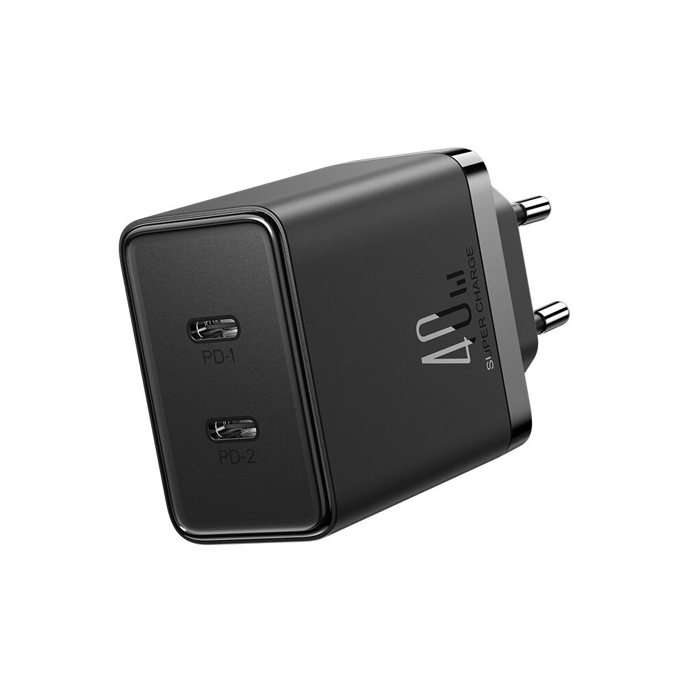 Hurtownia GSM - Încărcătorul de rețea Joyroom JR-TCF09 2xUSB-C 40W negru - JYR817 - {ean13} - Hurt