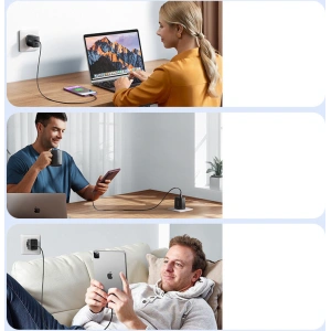Hurtownia GSM - Nabíječka Joyroom JR-TCF09 2xUSB-C 40W černá - JYR817 - {ean13} - Hurt