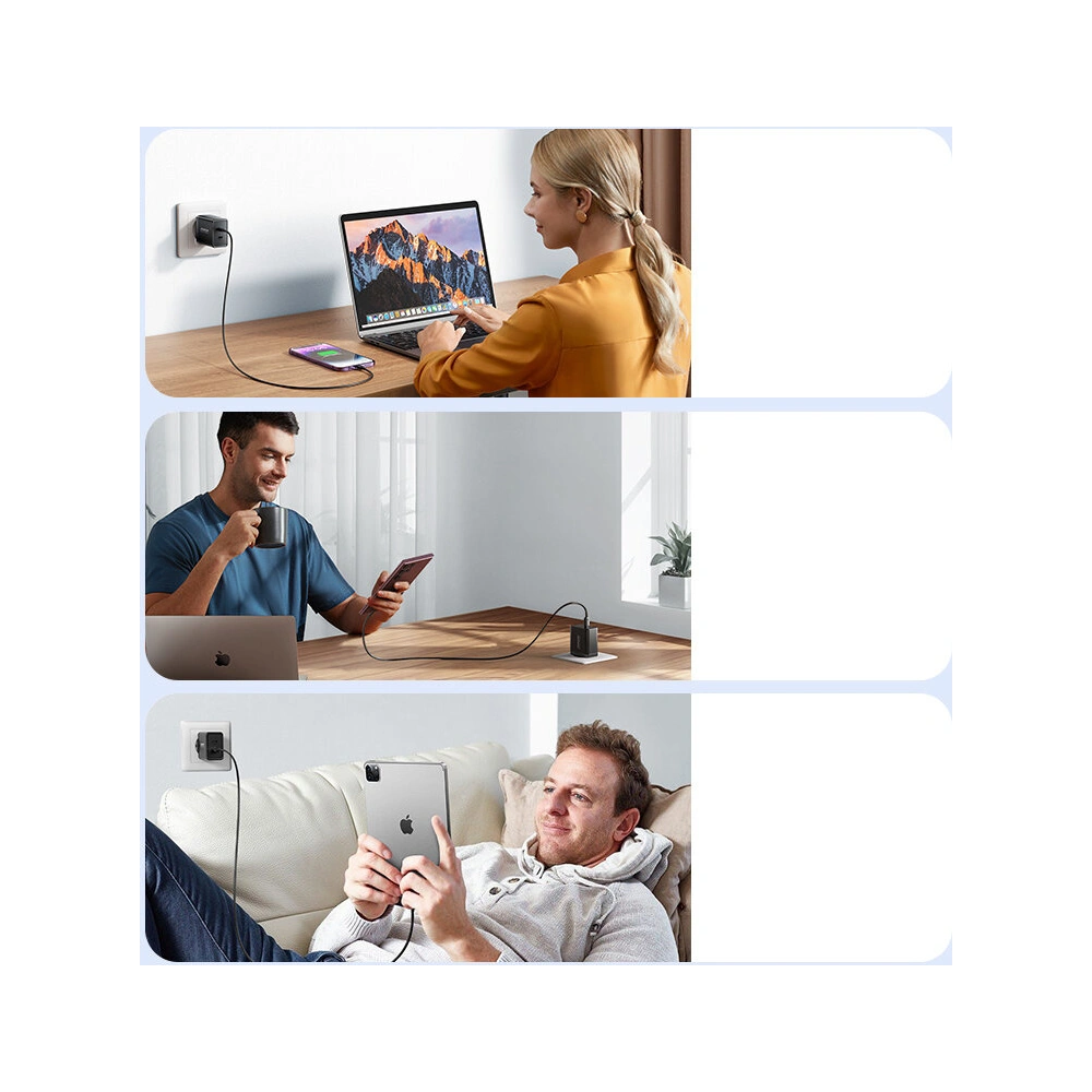 Hurtownia GSM - Încărcătorul de rețea Joyroom JR-TCF09 2xUSB-C 40W negru - JYR817 - {ean13} - Hurt