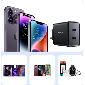 Hurtownia GSM - Nabíječka Joyroom JR-TCF09 2xUSB-C 40W černá - JYR817 - {ean13} - Hurt