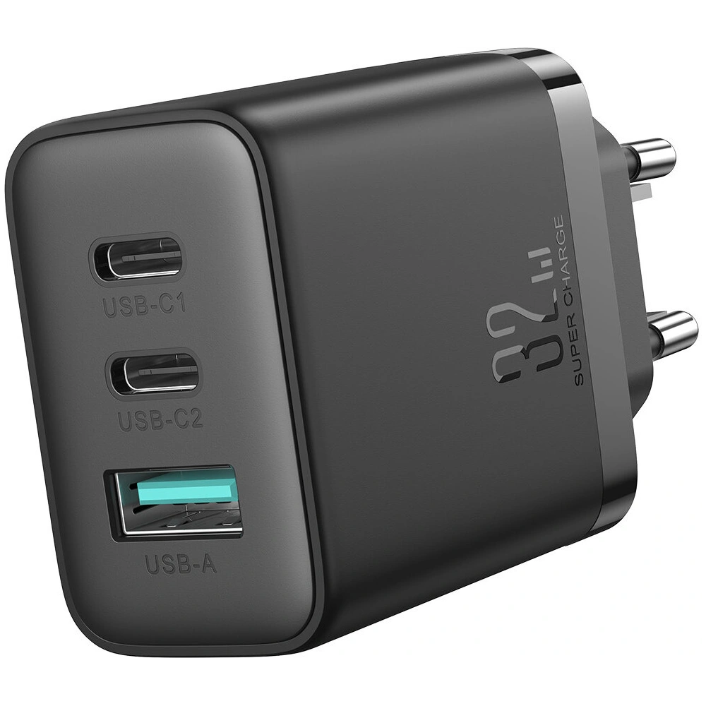Hurtownia GSM - Nabíječka Joyroom JR-TCF10 2xUSB-C 1xUSB-A 32W černá - JYR818 - {ean13} - Hurt