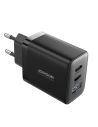 Hurtownia GSM - Hálózati töltő Joyroom JR-TCF10 2xUSB-C 1xUSB-A 32W fekete - JYR818 - {ean13} - Hurt