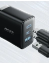 Hurtownia GSM - Hálózati töltő Joyroom JR-TCF10 2xUSB-C 1xUSB-A 32W fekete - JYR818 - {ean13} - Hurt