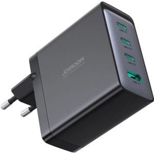Wholesale Joyroom network charger JR-TCG04EU 3xUSB-C 1xUSB-A + USB-C / USB-C 100W cable 1.2m black - JYR822 - {ean13} - Hurt