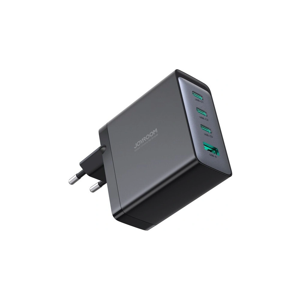 Hurtownia GSM - Hálózati töltő Joyroom JR-TCG04EU 3xUSB-C 1xUSB-A + USB-C / USB-C 100W kábel 1.2m fekete - JYR822 - {ean13} - Hurt
