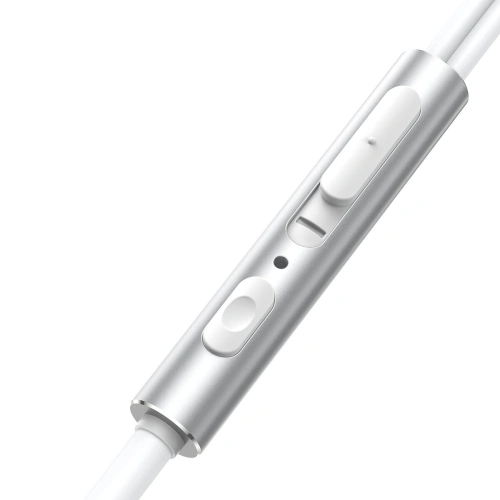 Słuchawki Joyroom Wired Series JR-EW06 jack 3.5mm srebrno-białe