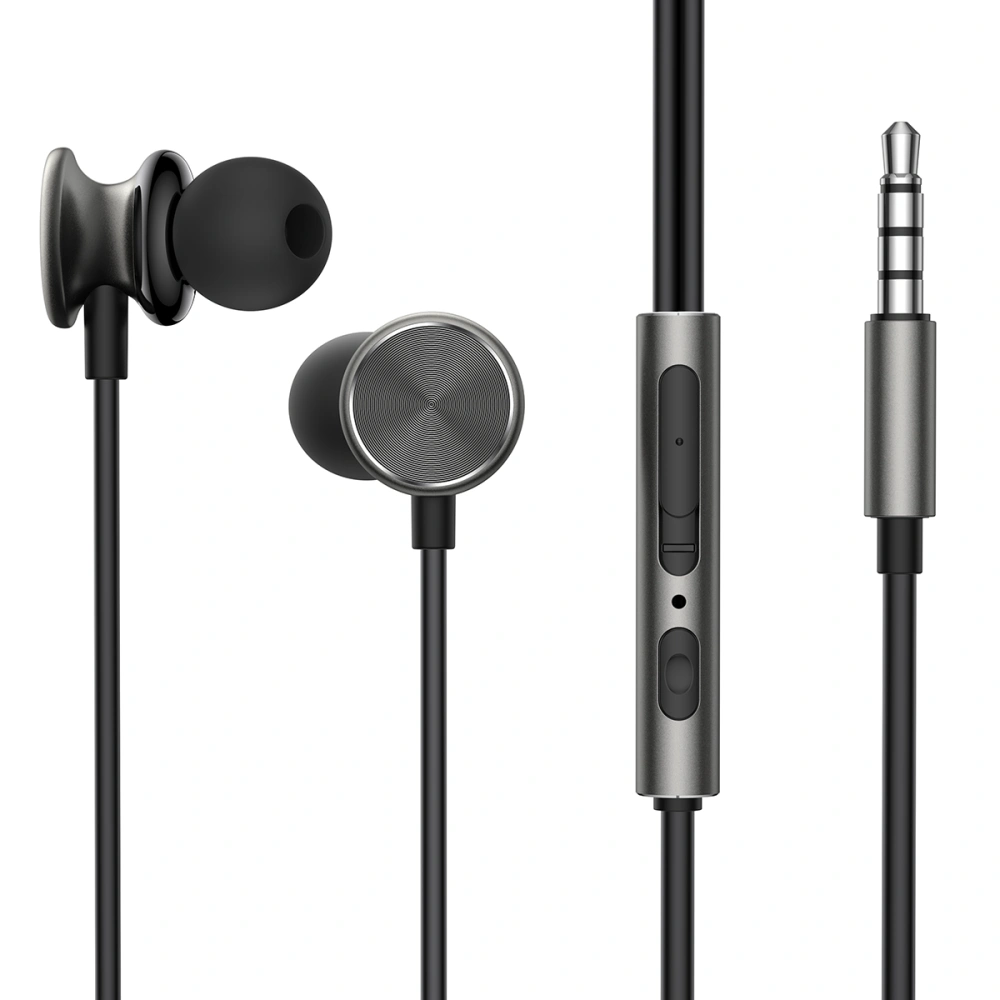 Hurtownia GSM - Căști Joyroom Wired Series JR-EW03 jack 3.5mm gri închis - JYR827 - {ean13} - Hurt