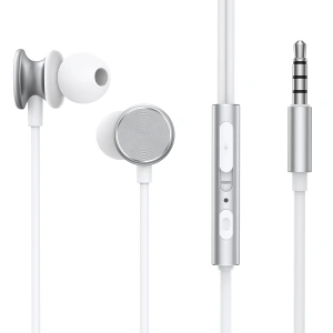 Wholesale Joyroom Wired Series Headphones JR-EW03 3.5mm jack silver - JYR828 - {ean13} - Hurt