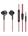 Wired Headphone Dynamic Drivers in-Ear Red
