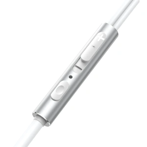 Wholesale Joyroom Wired Series Headphones JR-EW03 3.5mm jack silver - JYR828 - {ean13} - Hurt