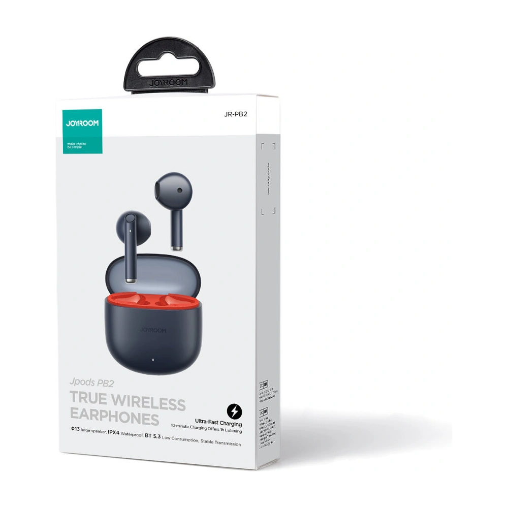Wholesale Joyroom Jpods Series JR-PB2 BT 5.3 TWS IPX4 wireless headphones black - JYR832 - {ean13} - Hurt