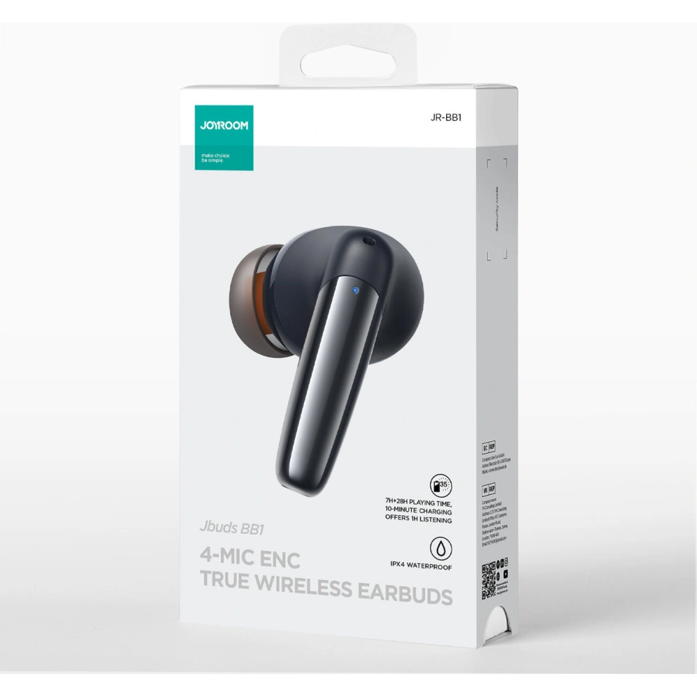 Hurtownia GSM - Căști wireless Joyroom Jbuds Series JR-BB1 BT 5.3 TWS IPX4 negre - JYR834 - {ean13} - Hurt