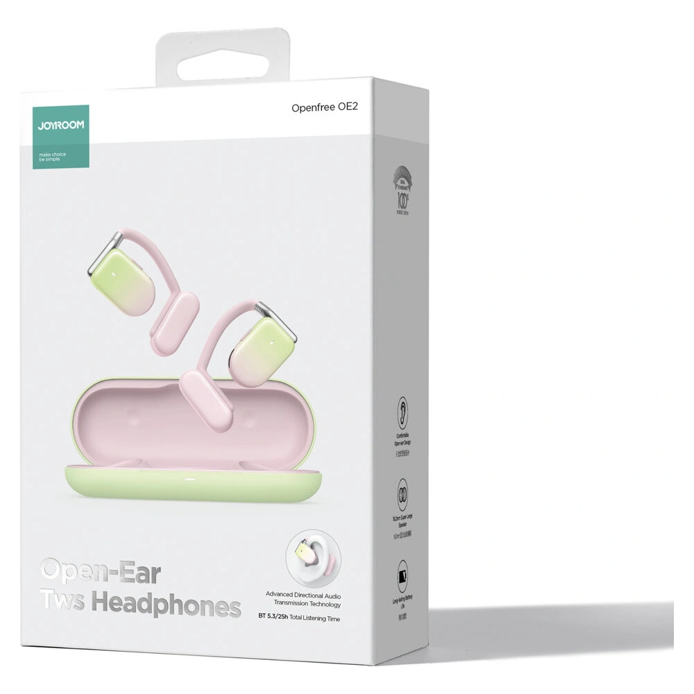 Hurtownia GSM - Căști wireless Joyroom Openfree JR-OE2 BT 5.3 TWS rozii - JYR835 - {ean13} - Hurt