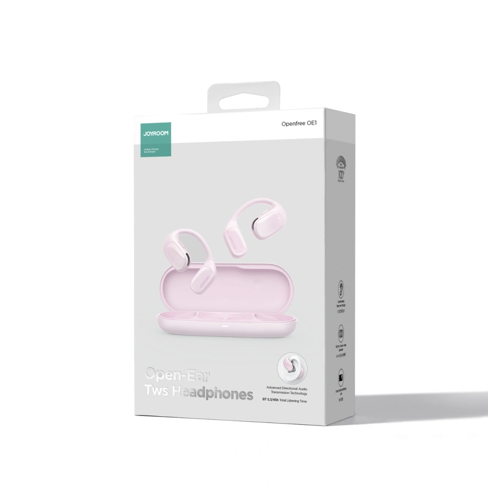 Hurtownia GSM - Căști wireless Joyroom Openfree JR-OE1 BT 5.3 roz pink - JYR838 - {ean13} - Hurt