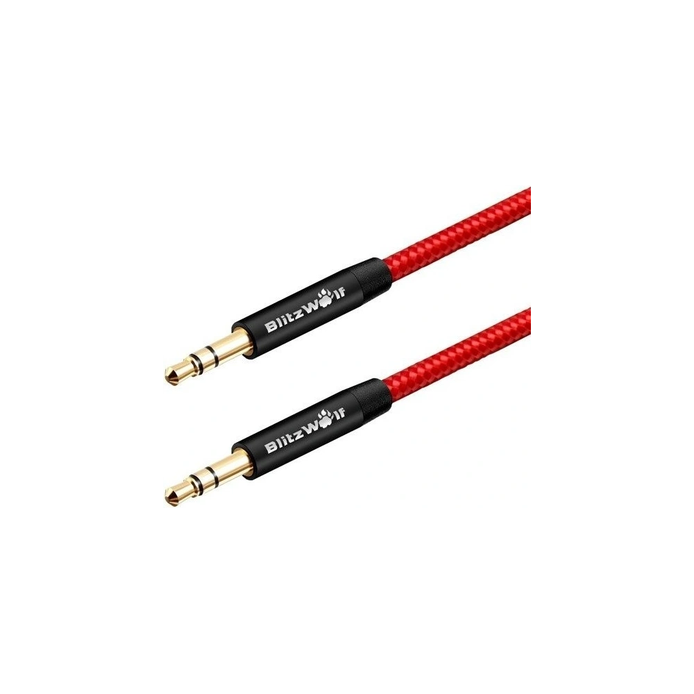 Hurtownia GSM - Przewód audio 3,5mm Aux BlitzWolf BW-AC1 czerwony - BLZ009RED - {ean13} - Hurt