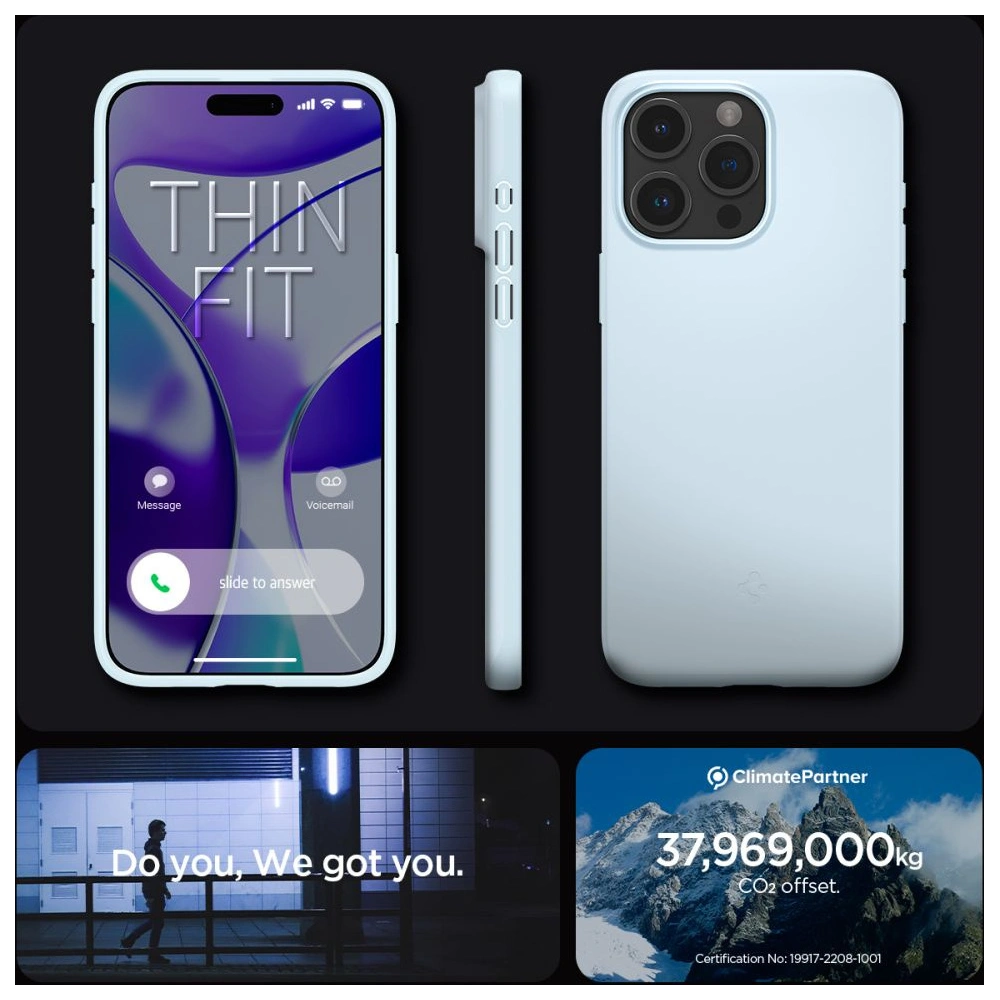Wholesale Spigen Thin Fit Apple iPhone 15 Pro Max Mute Blue - SPN3182 - {ean13} - Hurt