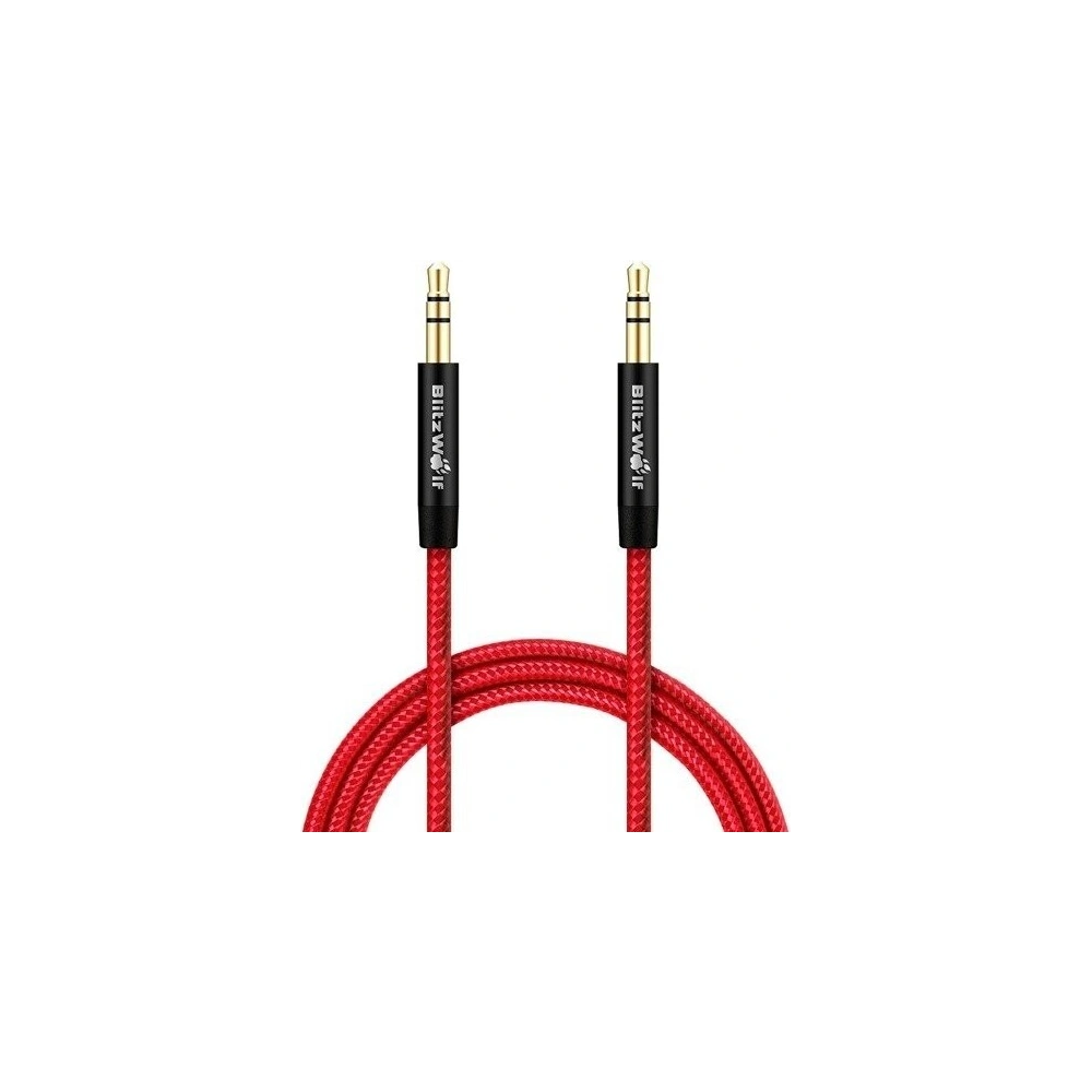 Hurtownia GSM - Przewód audio 3,5mm Aux BlitzWolf BW-AC1 czerwony - BLZ009RED - {ean13} - Hurt